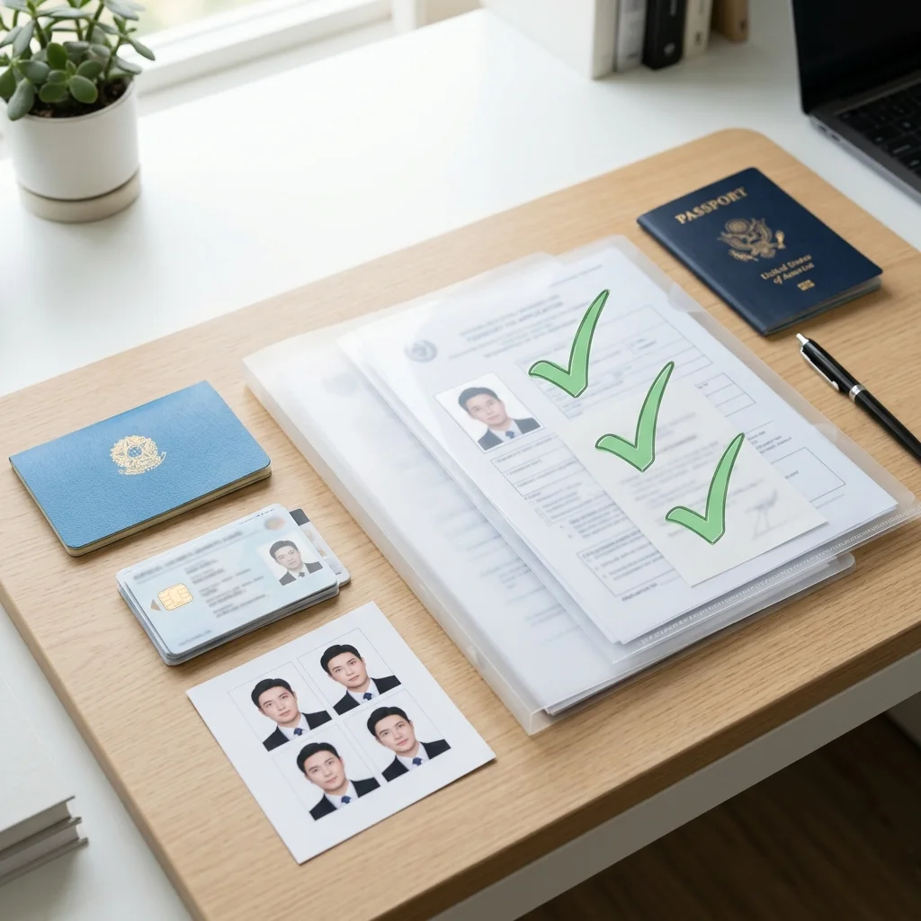 Stacked folders and documents representing verification files